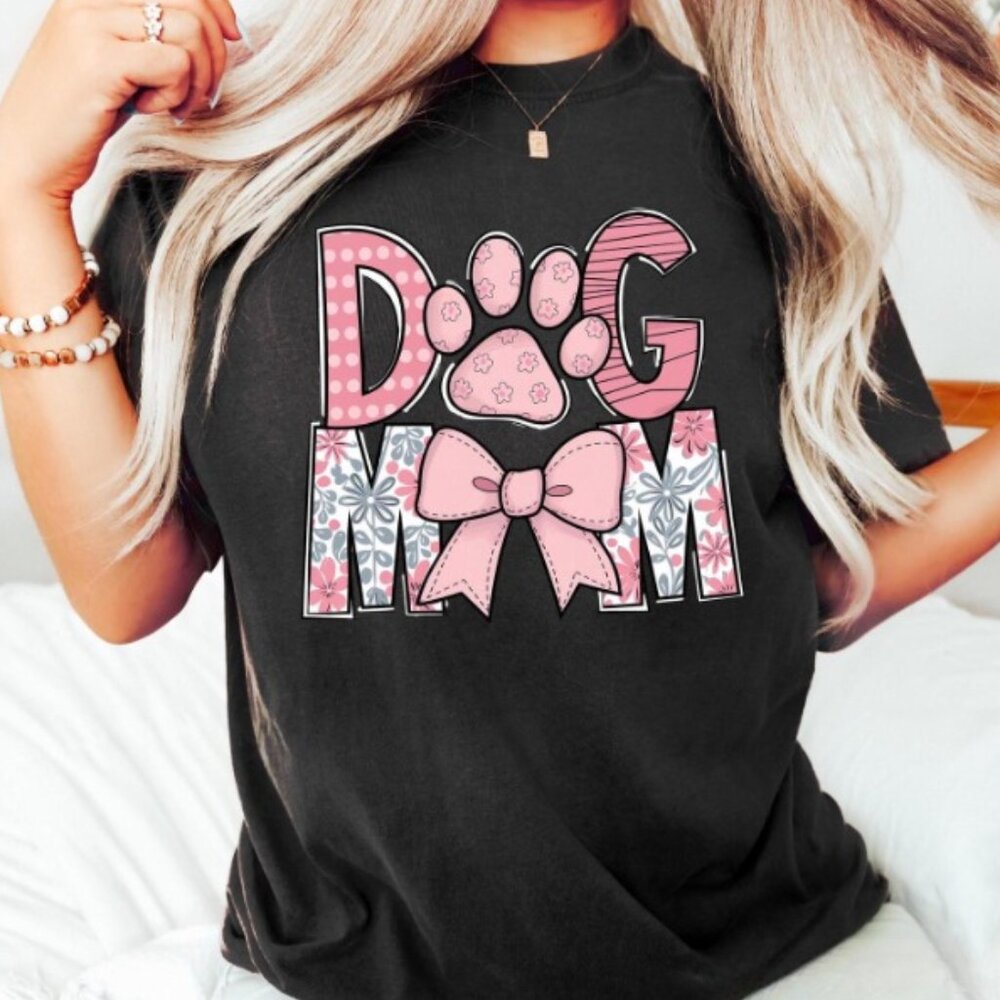 Retro Dog Mama Shirt, Dog Mom T-shirt